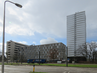848326 Gezicht op het nieuwe studentenhuisvestingsproject op het terrein van het voormalige Ziekenhuis Oudenrijn bij de ...